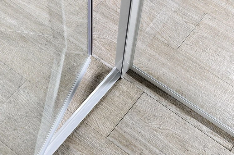 AMICO drzwi prysznicowe zawiasowe 1040-1220x1850mm, szkło czyste #7