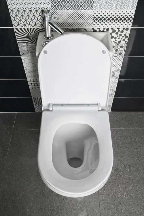 HYGIE kompakt WC z umywalką , odpływ poziomy/pionowy, biały #2