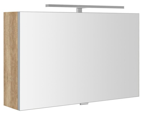 CLOE szafka z lustrem, oświetlenie LED 80x50x18cm, dąb Alabama