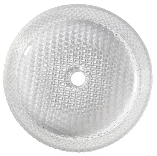 MARAGUA grawerowana szklana umywalka nablatowa średnica 39,5cm, czysty #2