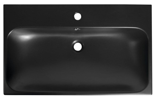 TORIDI umywalka ceramiczna 76x46,5cm, czarny mat #2
