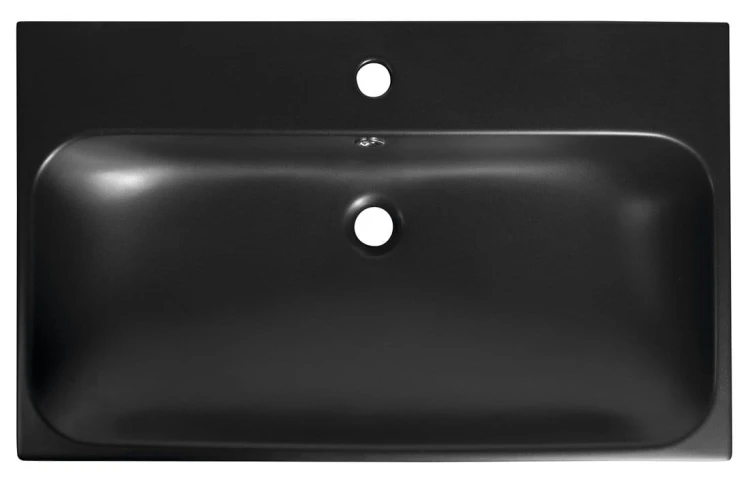 TORIDI umywalka ceramiczna 76x46,5cm, czarny mat #2