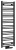 ALBRECHT grzejnik 400x1250 mm, podłączenie środkowe, czarny mat