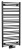 ALBRECHT grzejnik  600x1250 mm, podłączenie środkowe, czarny mat
