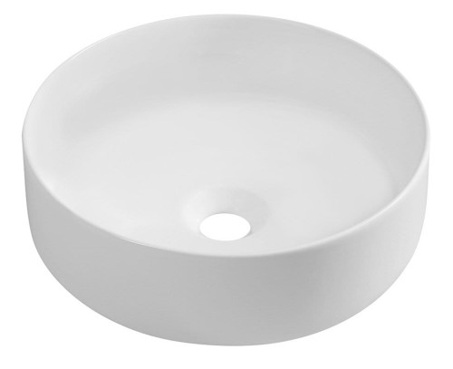 INFINITY ROUND umywalka ceramiczna nablatowa, średnica 36cm, biały mat #2