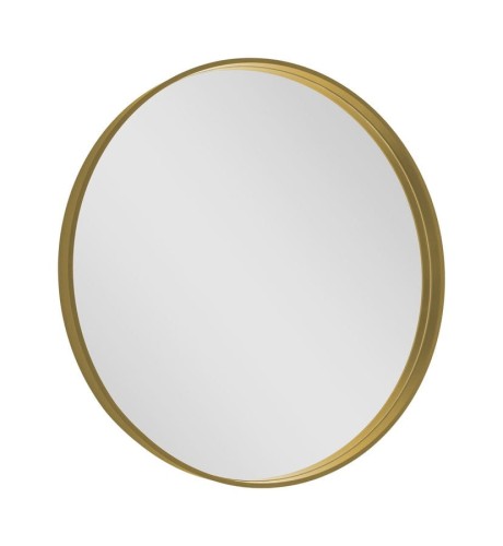 NOTION lustro w ramie, ø 60cm, złoty mat