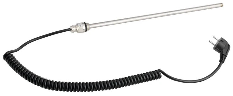 Grzałka, kabel spiralny/czarny, 500 W