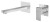 SPECTRE bateria umywalkowa podtynkowa, dwuelementowa, chrom