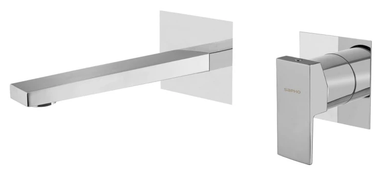 SPECTRE bateria umywalkowa podtynkowa, dwuelementowa, chrom