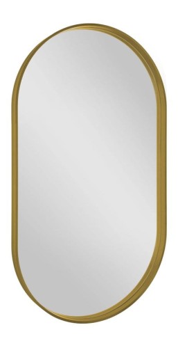 AVONA lustro w ramie 40x70cm, owalne, złoty mat