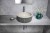 PRIORI umywalka ceramiczna nablatowa, średnica 41cm, granit #2
