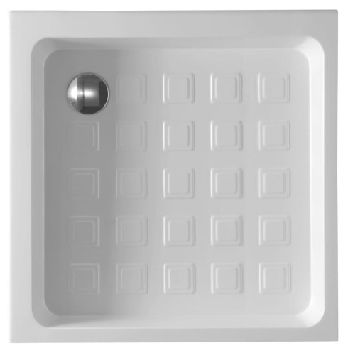 RETRO brodzik prysznicowy ceramiczny, kwadrat 90x90x20cm, biały #2