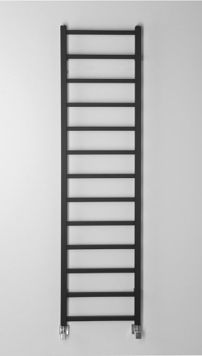 METRO LIGHT grzejnik łazienkowy 400x1500 mm, czarny mat #2