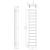 Rysunek techniczny - METRO LIGHT grzejnik łazienkowy 300x1500 mm, czarny mat