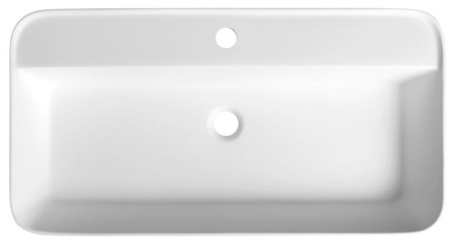 BRAHEA umywalka półwpuszczana, Rockstone, 75x39 cm, biały mat #2
