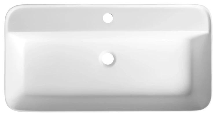 BRAHEA umywalka półwpuszczana, Rockstone, 75x39 cm, biały mat #2