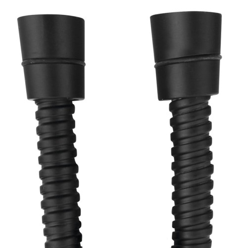 POWERFLEX wąż prysznicowy metalowy, 100cm, czarny mat #2