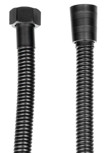 POWERFLEX wąż prysznicowy metalowy, 120cm, czarny mat #2