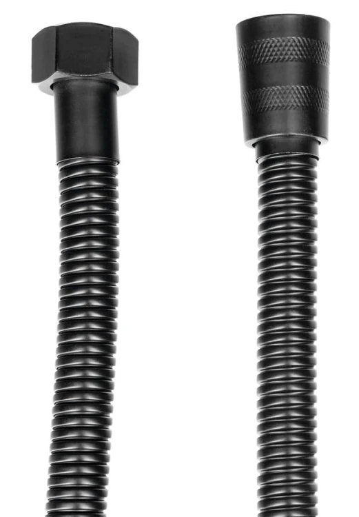 POWERFLEX wąż prysznicowy metalowy, 120cm, czarny mat #2