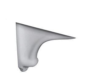 RETRO ceramiczny reling do umywalki 105001, 1sztuka, biały #2