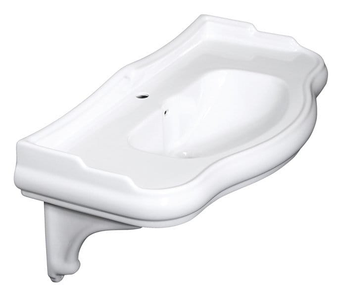 RETRO ceramiczny reling do umywalki 105001, 1sztuka, biały #3