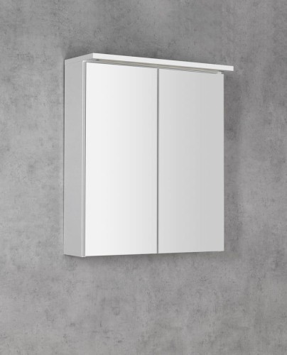 KAWA STRIP szafka z lustrem, oświetlenie LED 60x70x22cm, biały #2