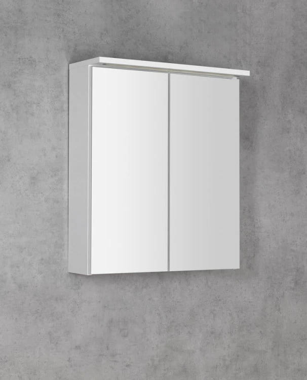 KAWA STRIP szafka z lustrem, oświetlenie LED 60x70x22cm, biały #2