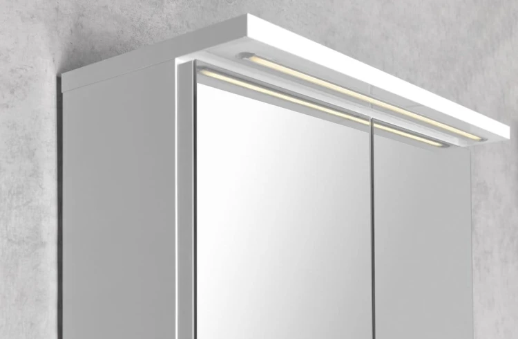 KAWA STRIP szafka z lustrem, oświetlenie LED 60x70x22cm, biały #3