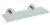 X-ROUND E półka szklana 300x130mm, szkło mleczne, chrom