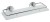 X-ROUND E półka szklana z relingiem 300x130mm, szkło mleczne, chrom