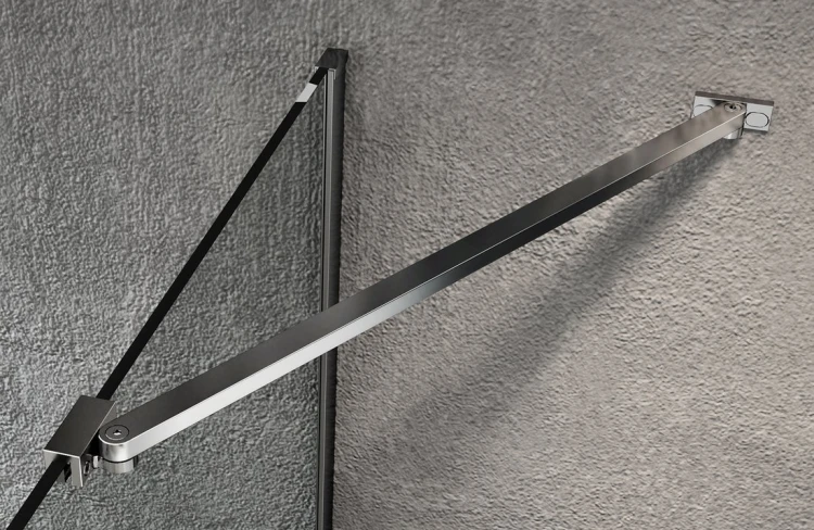 VARIO CHROME jednoczęściowa kabina prysznicowa Walk-In, montaż przy ścianie, szkło nordic, 700 mm #4