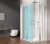 LORO drzwi do kabiny  z wejściem z rogu 1000mm, szkło czyste
