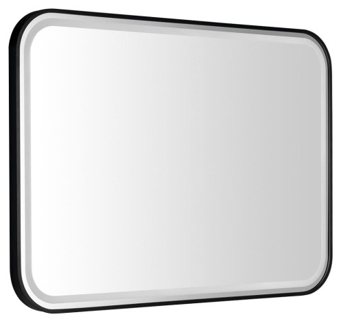 CETIS lustro z oświetleniem LED 100x70cm, czarny mat