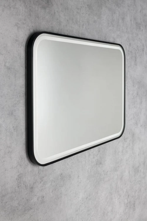 CETIS lustro z oświetleniem LED 100x70cm, czarny mat #2