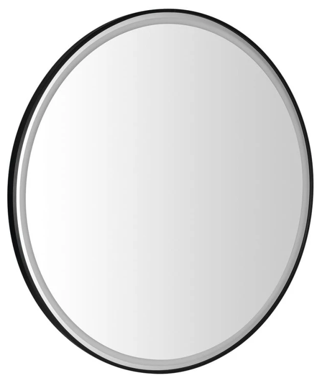 KADRIS okrągłe lustro z oświetleniem LED, ø 100cm, czarny mat