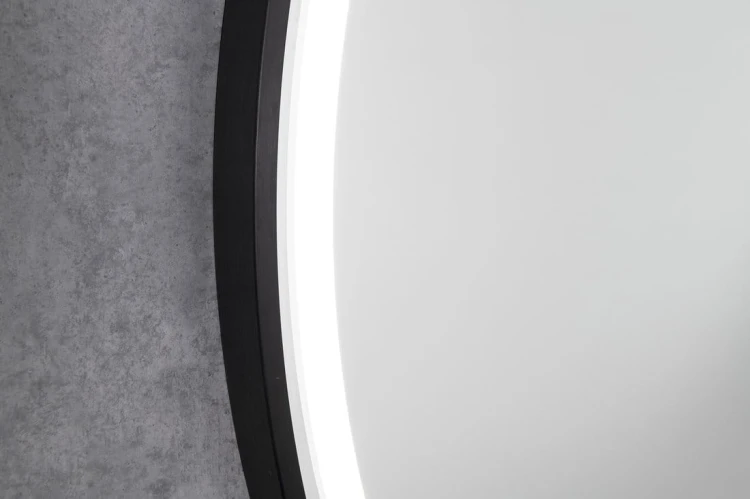 KADRIS okrągłe lustro z oświetleniem LED, ø 100cm, czarny mat #5