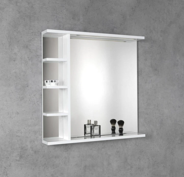 KORIN STRIP lustro z oświetleniem LED i półkami 70x70x12cm #2