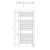 Rysunek techniczny - DIRECT-E grzejnik elektryczny 600x960 mm, 400 W, czarny