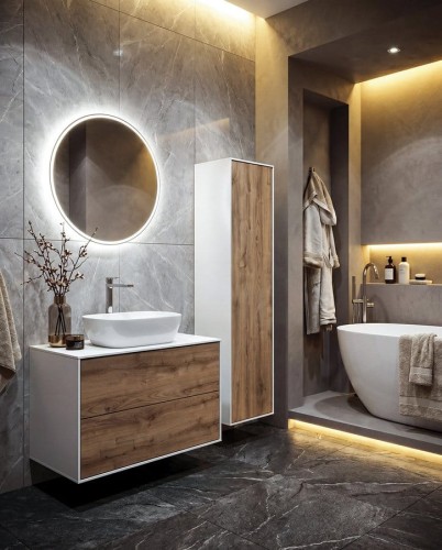 Umywalka ceramiczna nablatowa 46x34cm, biały #2
