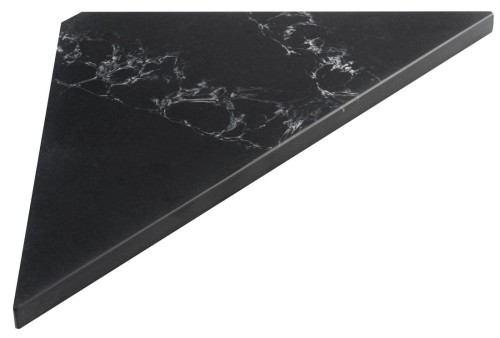 ABELINE półka narożna Rockstone 200x200mm, czarny attica