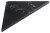 ABELINE półka narożna Rockstone 200x200mm, czarny attica