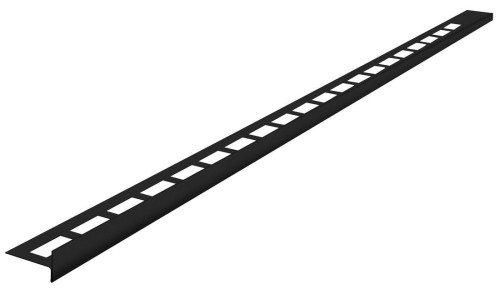 Listwa spadowa lewa, wysokość 10mm, długość 1000mm, czarny mat