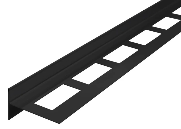 Listwa spadowa lewa, wysokość 10mm, długość 1000mm, czarny mat #4