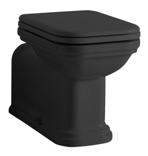 WALDORF misa WC 37x65cm, odpływ poziomy/pionowy, czarny mat #2