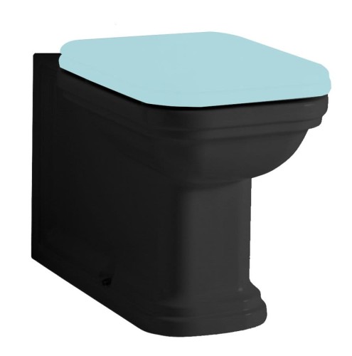 WALDORF kompakt WC 40x68cm, odpływ pionowy/poziomy, czarny mat