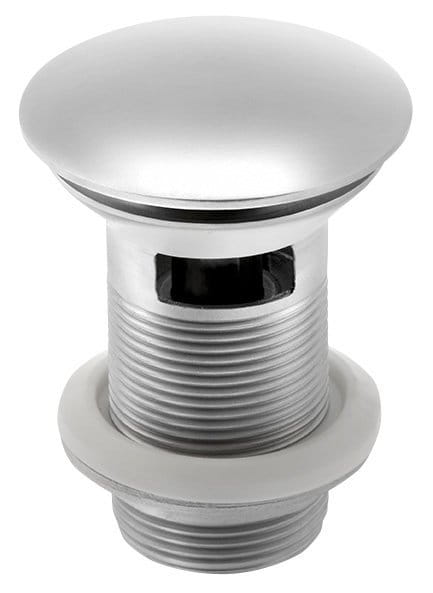 MINIMAL korek umywalkowy 5/4", klik-klak, duży grzybek, stal nierdzewna mat #3
