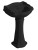 RETRO uniwersalny ceramiczny postument do umywalek 56,69,73cm, czarny mat #3