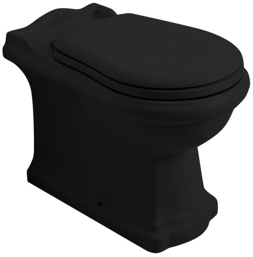 RETRO misa WC 39x61cm, odpływ poziomy/pionowy, czarny mat