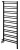 METRO SPACE grzejnik, ścianka przedziałowa, 550x1430 mm, czarny mat