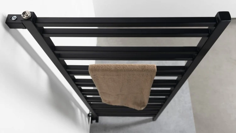 METRO SPACE grzejnik, ścianka przedziałowa, 550x1430 mm, czarny mat #3